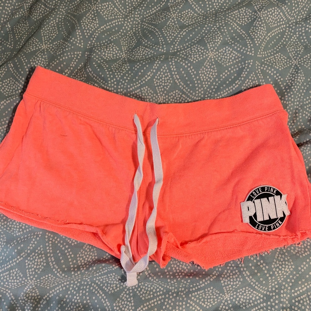 SOLD!! PINK (neon orange) SHORT shorts !